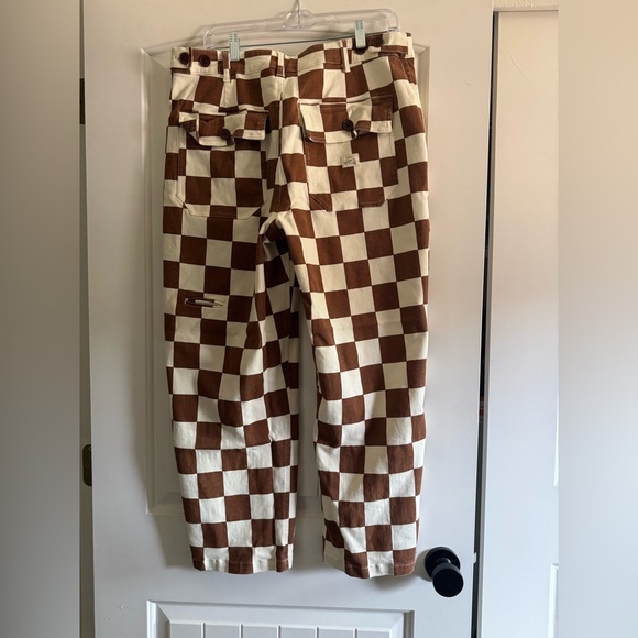 P&Co Service Fatigue Pants - Rust Checkerboard 16 UK 14 US NWOT - Picture 4 of 6
